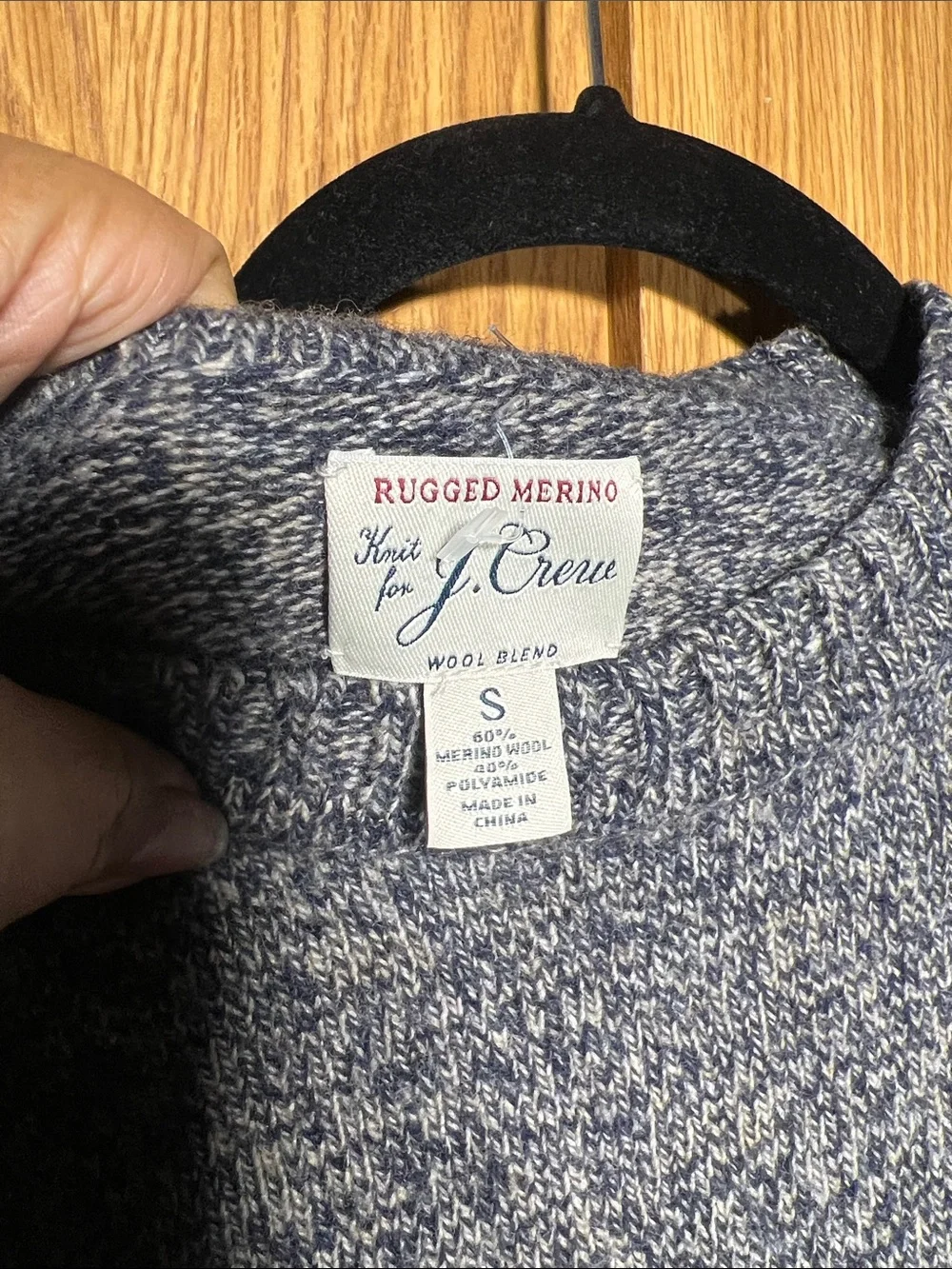 J. Crew Heathered Charcoal Crewneck Sweater